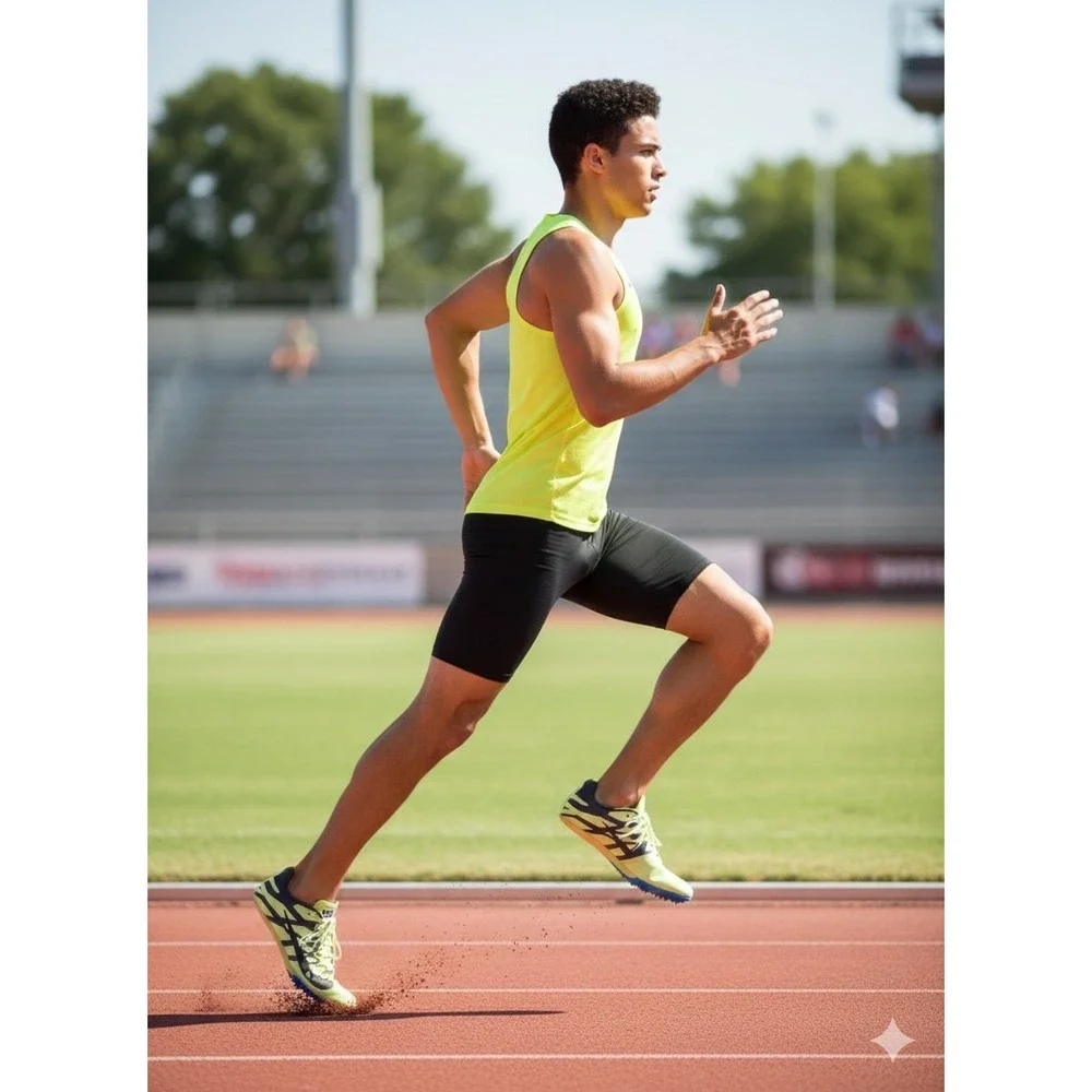 Nike Men's 10.5 Volt Green Black Zoom Rival Racing Spikes Track Field Running